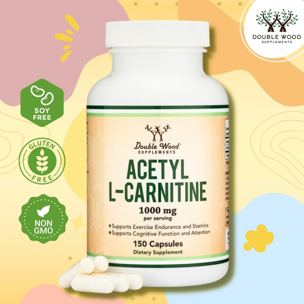 Acetyl L-Carnitine by DoubleWood ⚡เพิ่มประสิทธิภาพความแข็งแรงและพลังในการออกกำลังกาย เสริมสร้างระบบการรับรู้และสมาธิ⚡