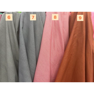 ผ้าคอตตอนพิมพ์ลายสก๊อตจิ๋วผ้าเมตรCS000256Cotton100%พิมพ์ลาย
