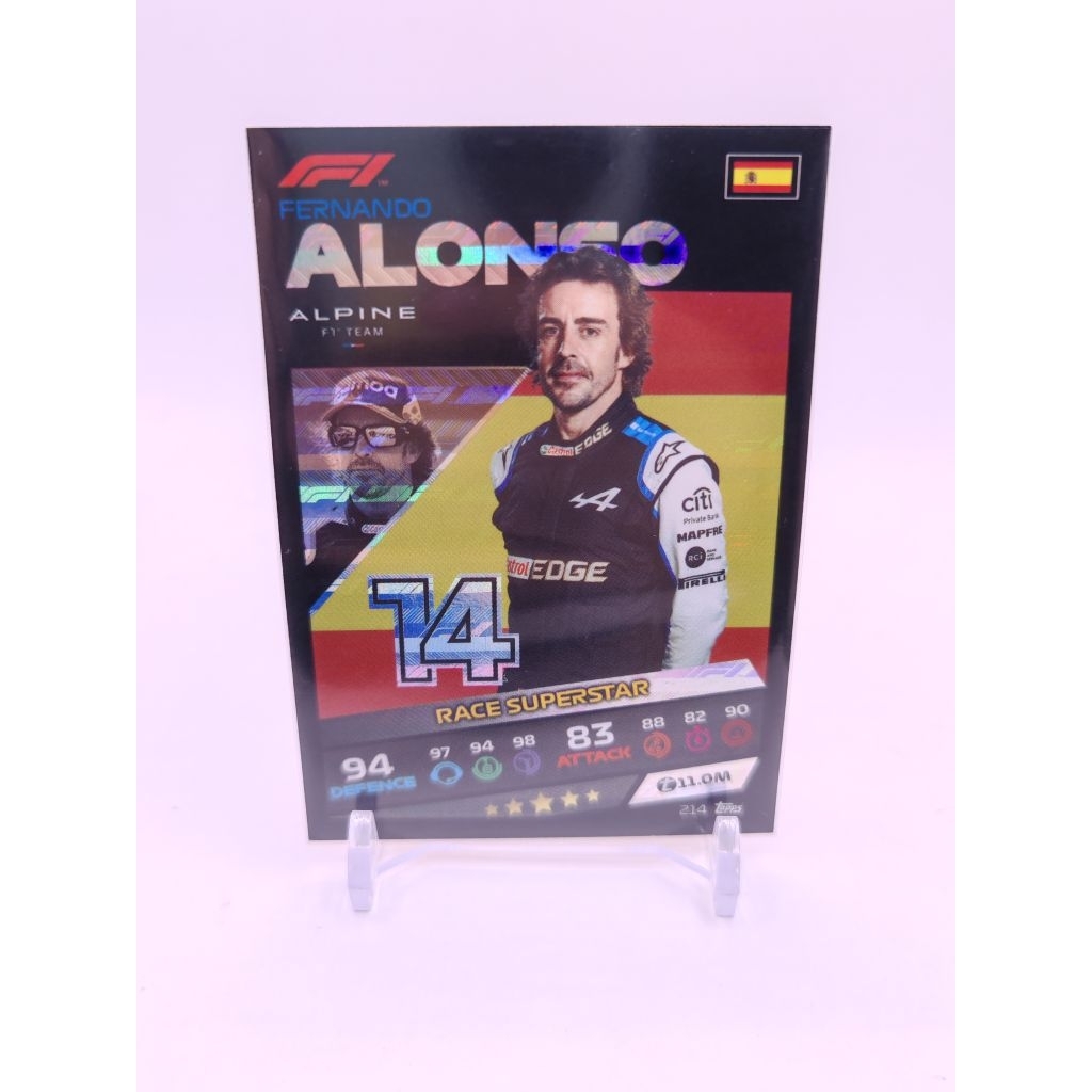 การ์ด f1 topps turbo attax 2021 fernando alonso