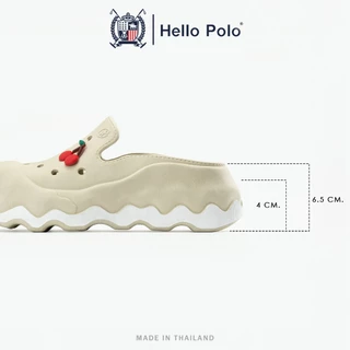 Hello Polo รองเท้าแฟชั่นผู้หญิง รองเท้าแตะผู้หญิง พื้นหนา กันลื่นและทนทาน อ่อนนุ่ม คลายเมื่อยเท้า วัสดุ EVA HP8056