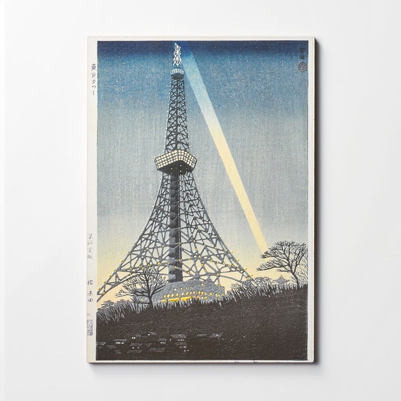 WOOD POSTCARD 3D prints: Kasamatsu Shiro Tokyo Tower