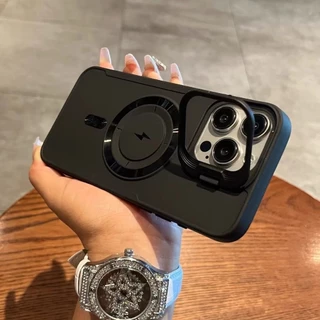 Magnetic เคสโทรศัพท์ For iPhone 11 13 16 17 Pro Max Case iPhone 13 14 15 Pro Max 12 Pro Max เลนส์ใบมีด ตัวยึดเลนส์ INS