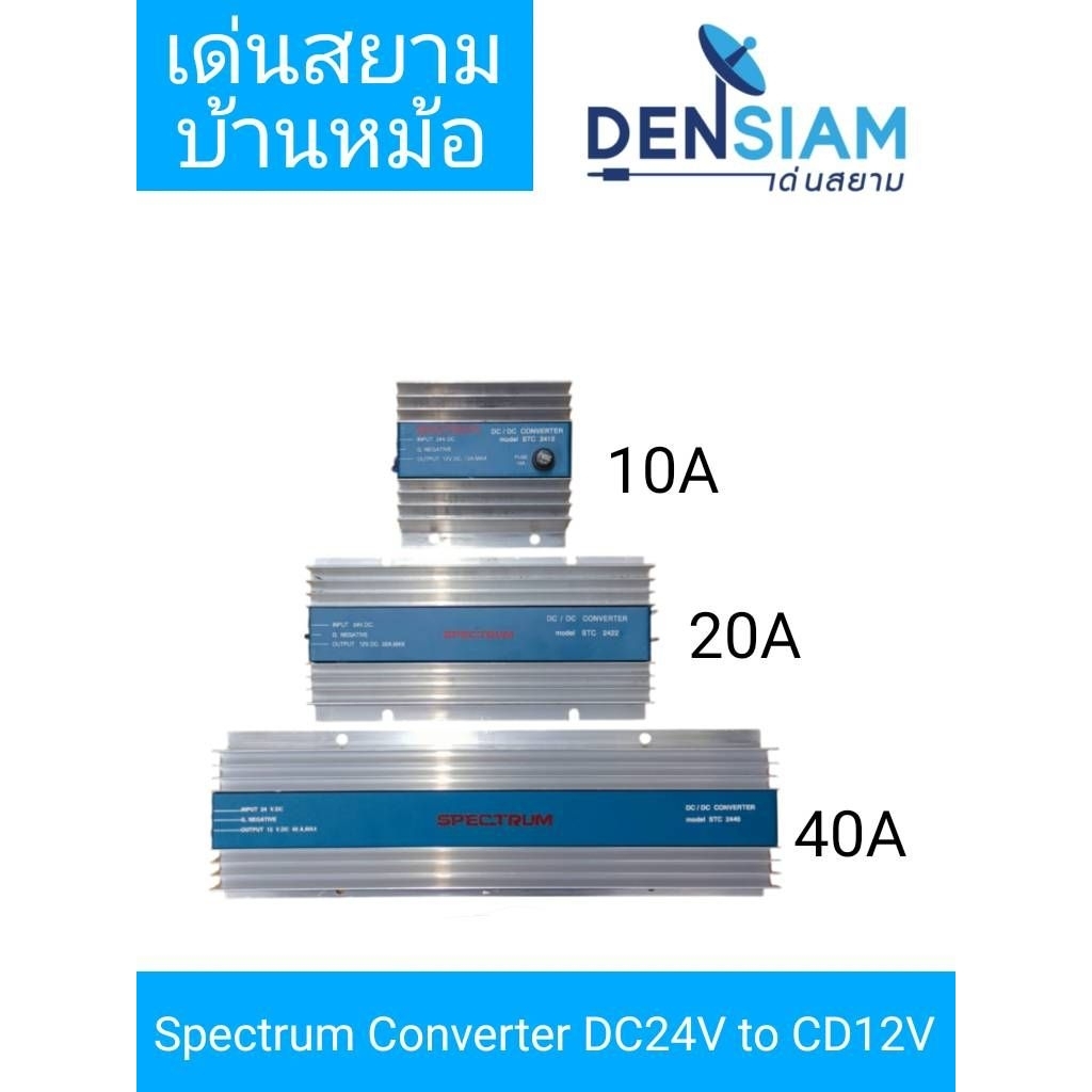 สั่งปุ๊บ ส่งปั๊บ🚀Spectrum DC/DC Converter หม้อแปลงไฟ DC 24V เป็น DC 12V 10A / 20A / 40A