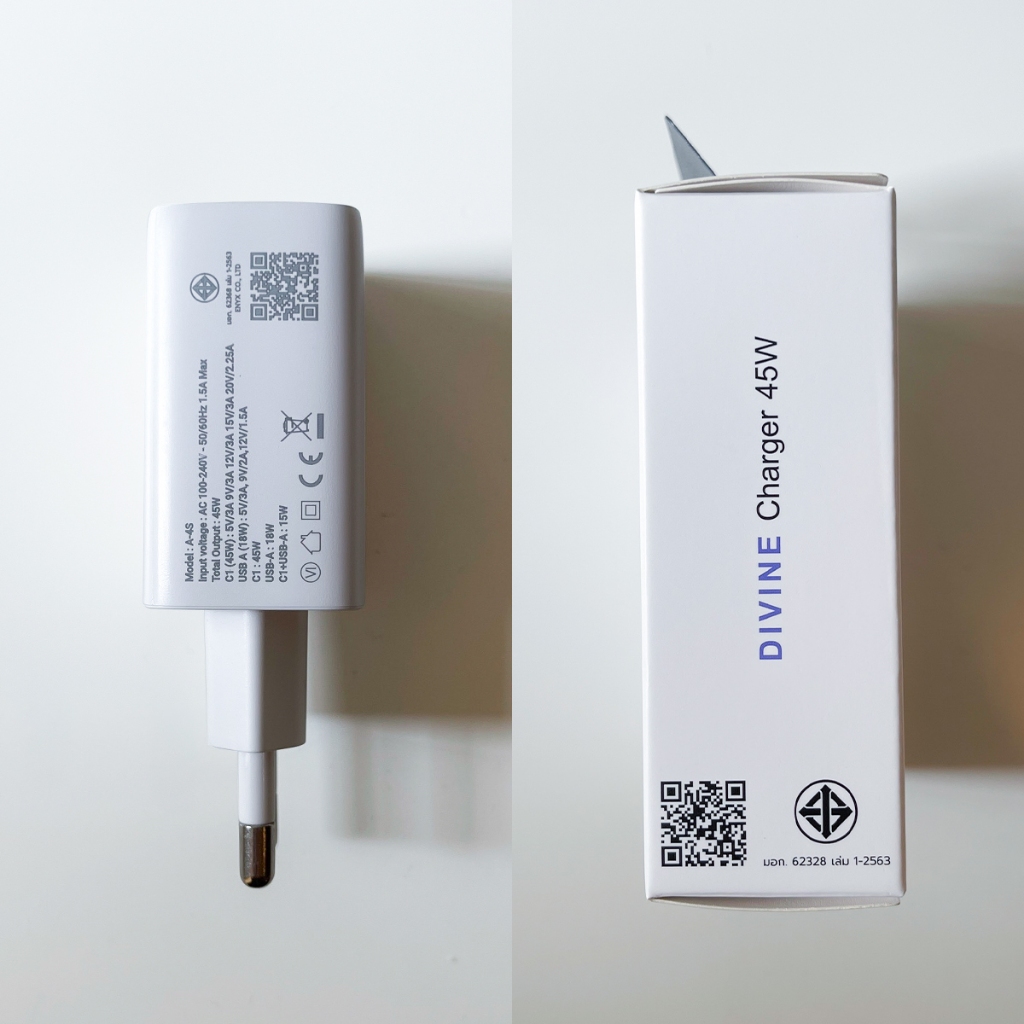 ENYX หัวชาร์จ PD 45W GaN A4S ที่ชาร์จ USB-C Fast Charger อะแดปเตอร์ สำหรับ IP15 Charger Samsung 1OS - 6