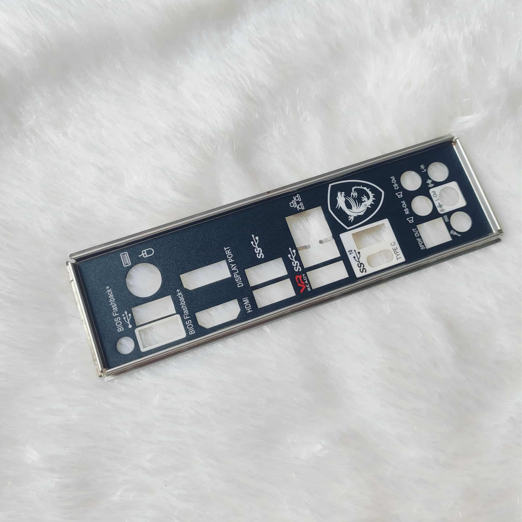 i/o shield motherboard msi MSI B450M MORTAR MAX ฝาหลังของแท้