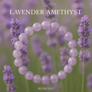 กำไลหินแท้ ลาเวนเดอร์ อเมทิสต์ Lavender Amethyst | เสริมเสน่ห์ ความรัก โชคลาภ ดึงดูดพลังบวก สายมู หินนำโชค