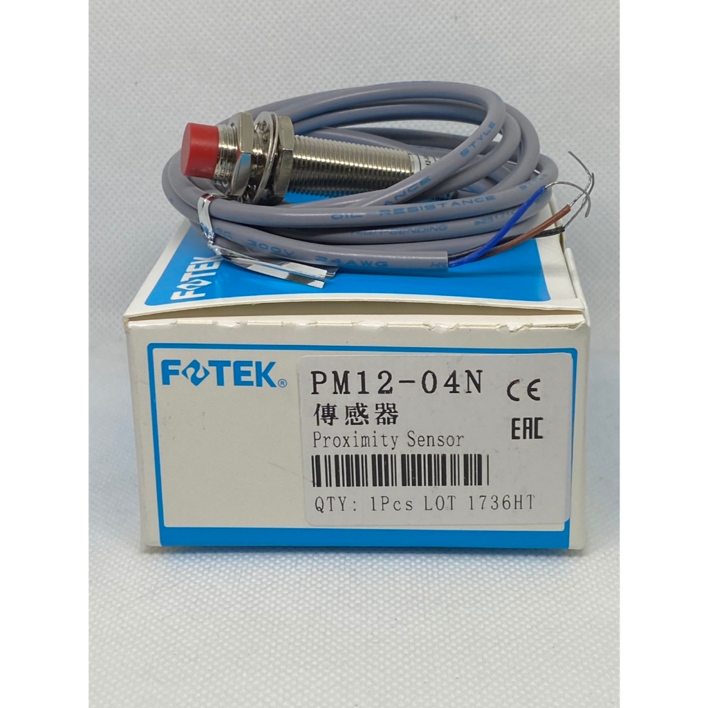 PM12-04N/PM12-04NB/PM18-05N FOTEK Proximity Sensor M12 เซ็นเซอร์จับโลหะ 3สาย NPN NO ระยะการจับ 4มิล