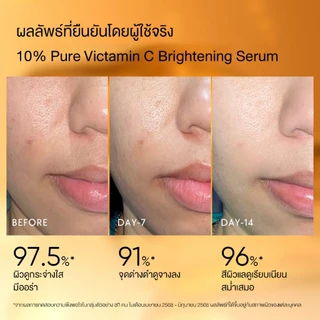 【NEW】SKINTIFIC 10% Pure Vitamin C Fresh Brightening Serum เซรั่ม เซรั่มบำรุงผิวหน้า ผิวดูไบรท์ขึ้น จุดด่างดำแลดูจางลง