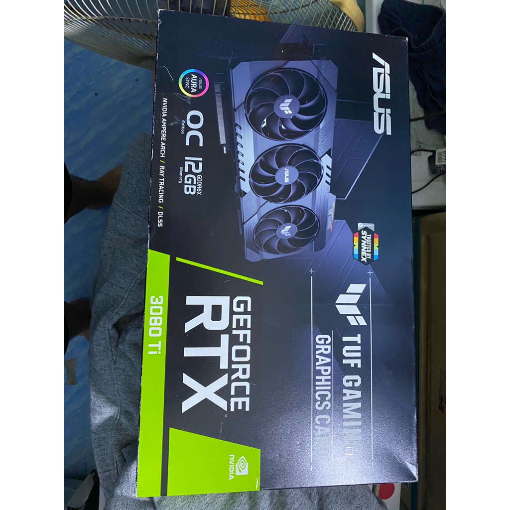 การ์ดจอ RTX 3080 Ti 12GB GDDR6X มือสองสภาพใหม่ ผ่านการใช้งาน1เดือน กล่องครบ ที่ห่อครบ