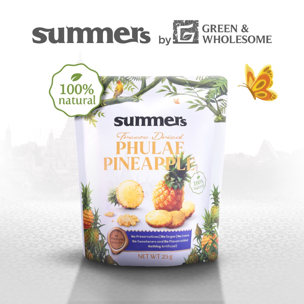 Summers l Phulae Pineapple Freeze dried l สับปะรดภูแลฟรีซดราย