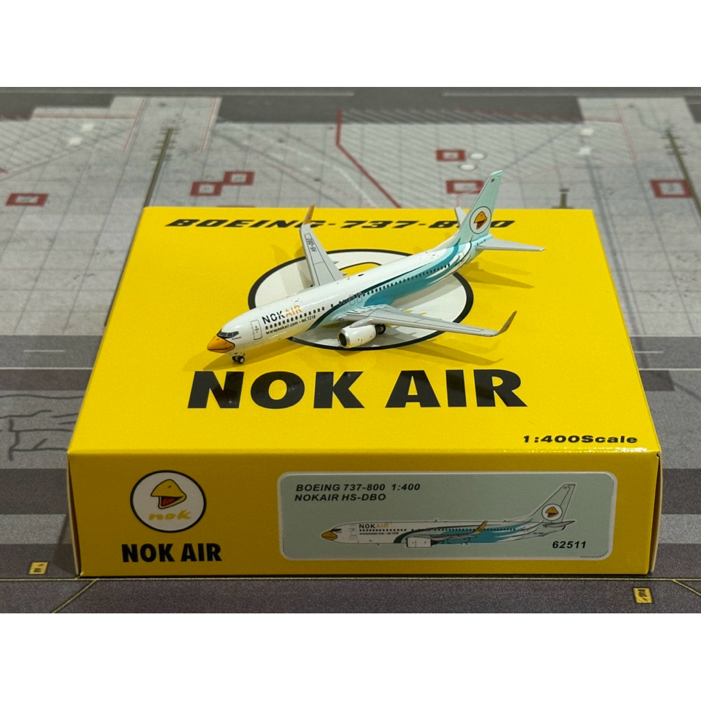 โมเดลเครื่องบิน Nok Air 737-800 HS-DBO Scale 1:400 By Panda Models