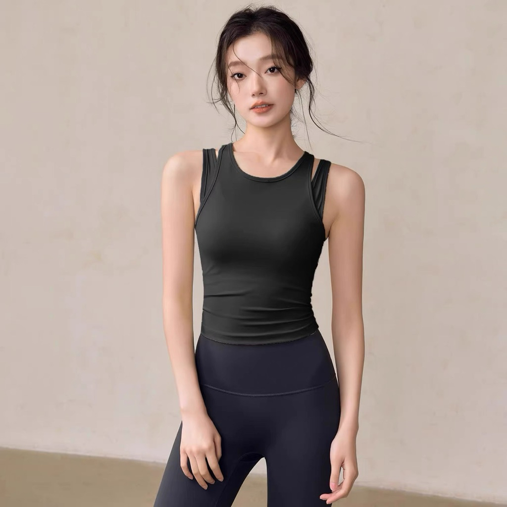 เสื้อออกกำลังกายผู้หญิง ✨ใส่ pilates ชุดพิลาทิส 💕ชุดออกกำลังกาย