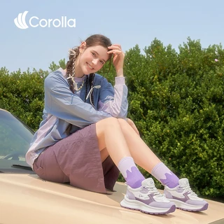 Corolla Colorblock Shoes รองเท้าผ้าใบผู้หญิง ใส่ออกกำลังกายได้ กันลื่น ทรงเสริมส้น ระบายอากาศได้ดี แนะนำเผื่อ 1 ไซส์