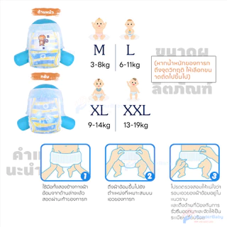 WONDERBABY swim diaper ผ้าอ้อมว่ายน้ำ ใส่สบาย แพมเพิสเด็ก สำหรับเด็กใส่ว่ายน้ำ swim nappy M L XL XXL แพมเพิสว่ายน้ำ