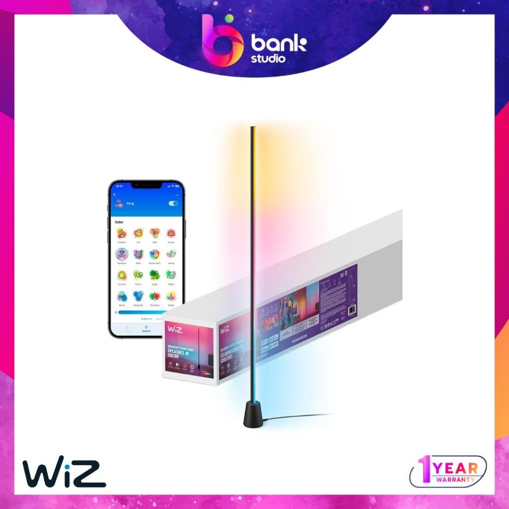 (ประกัน 1ปี) โคมไฟตั้งพื้น Wiz Gradient Floor Light