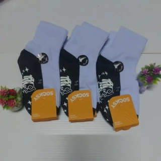 ถุงเท้านักเรียนข้อกลางขาวพื้นเทา มีหลายไซค์ ราคาเริ่มต้น 165บาท ต่อ12คู่
