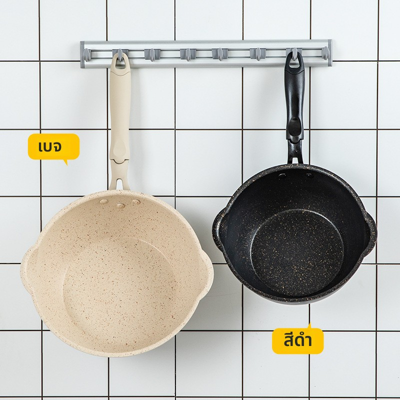 กระทะหินอ่อนก้นลึก ขนาด20-28cm เกรดพรีเมี่ยม ไม่ติดกระทะ ทำความสะอาดง่าย ใช้ได้กับเตาทุกประเภท กระทะเคลือบหินอ่อน - รูปที่ 3