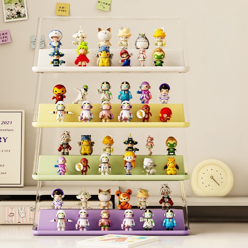 CONY กล่องใส่โมเดล ชั้นวางโมเดลอคริลิค สามารถวางซ้อนกันได้ ป้องกันฝุ่น
