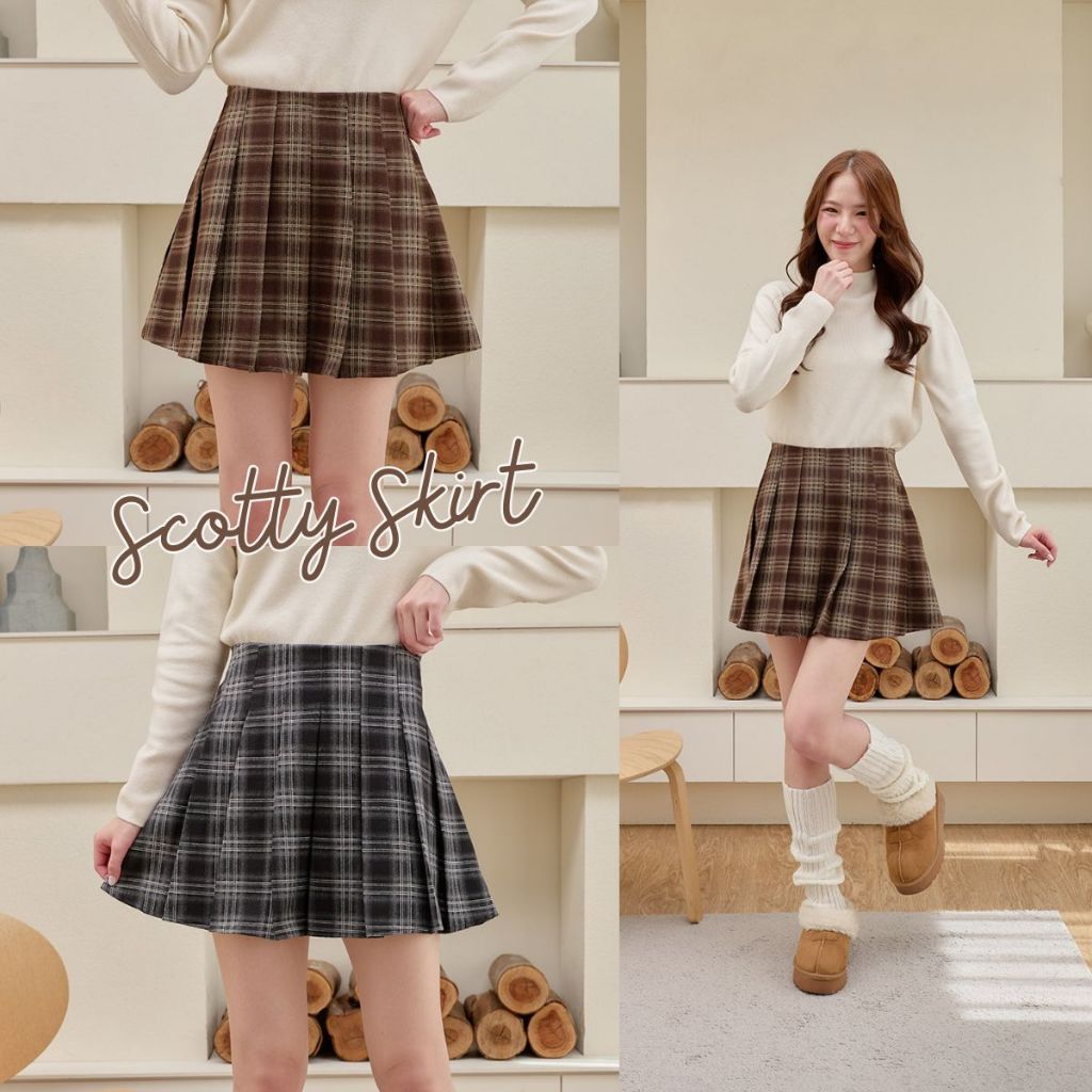 Coatmatter – Scotty skirt กระโปรงลายพลีทสั้น ลายสก็อต