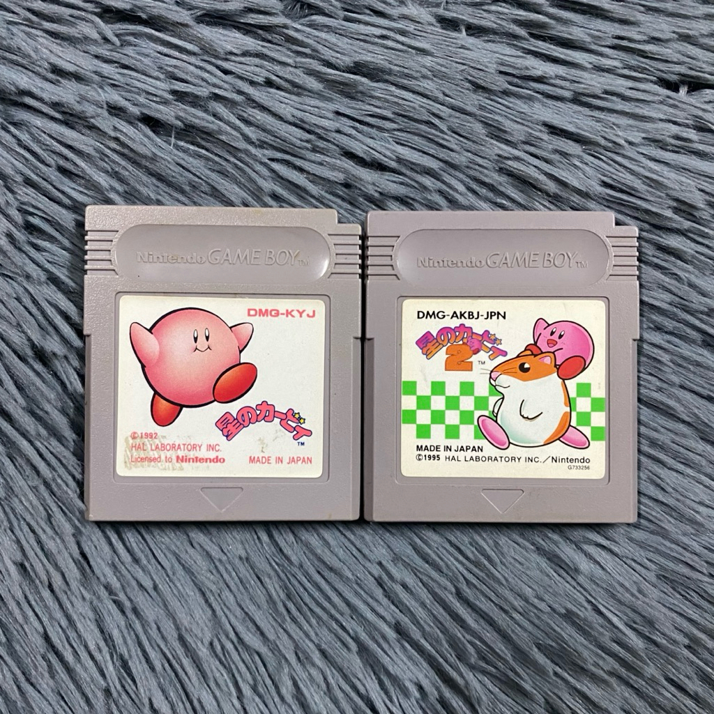 (แถมกล่องใส่) ตลับแท้เครื่อง Gamboy เกมส์ Kerby 1-2 โซน 🇯🇵 ตลับสภาพดีเปิดติดง่าย