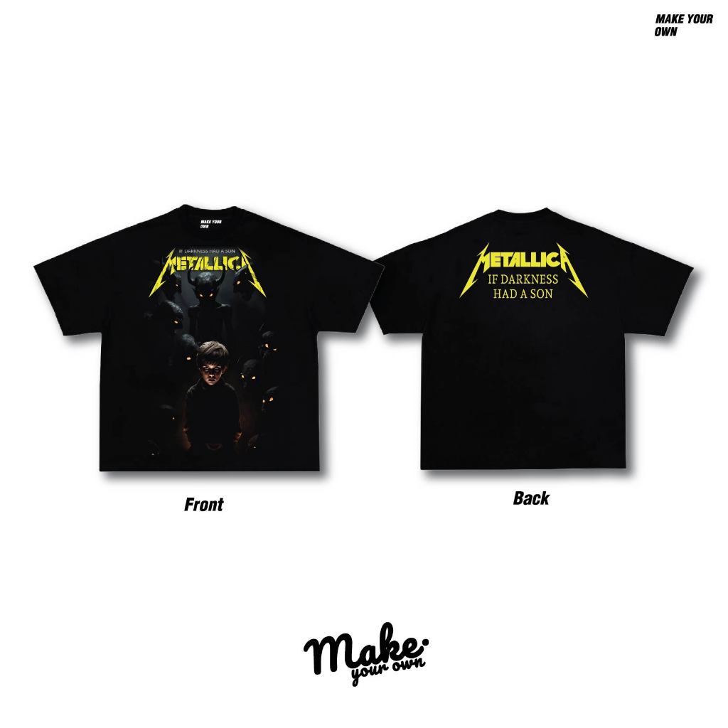 (🔥MAKEYOUROWN🔥) เสื้อ Metallica คอชิด วินเทจ COTTON OVERSIZE  สกรีนแบบ DTG ดีที่สุดในตลาด