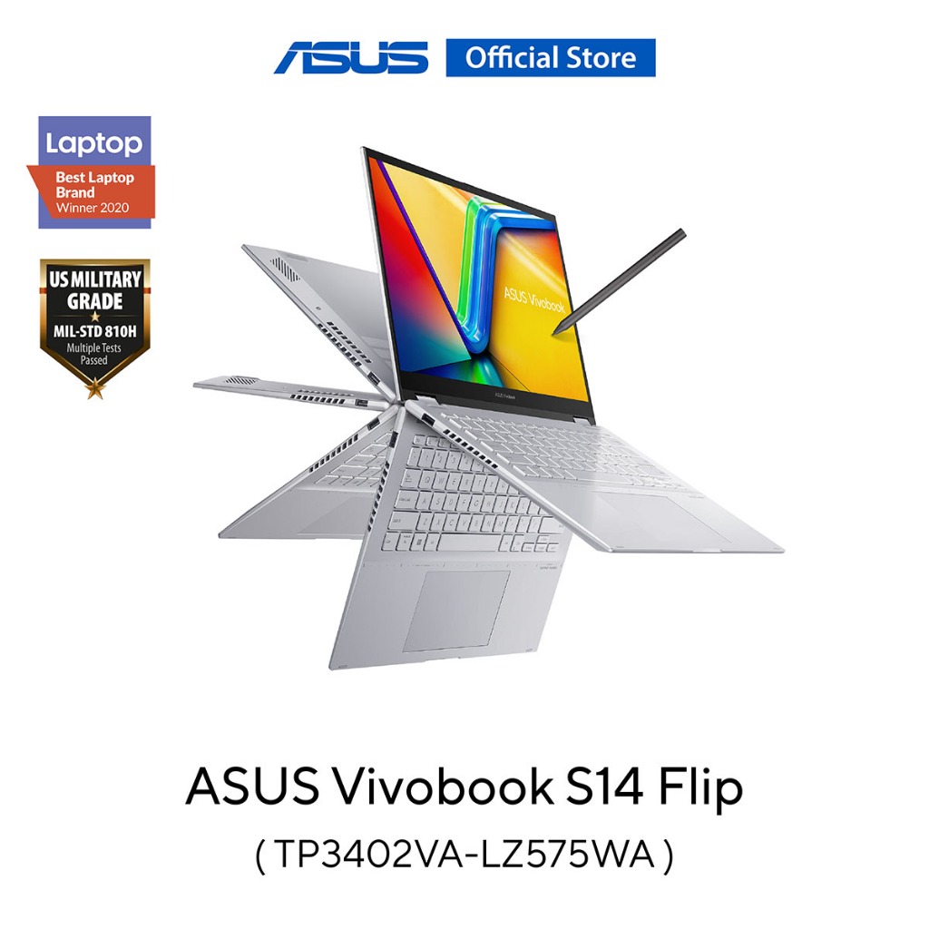ASUS Vivobook S14 Flip (TP3402VA-LZ575WA) 14" WUXGA (1920x1200), i5-13420H, 16GB, 512GB SSD, W11
