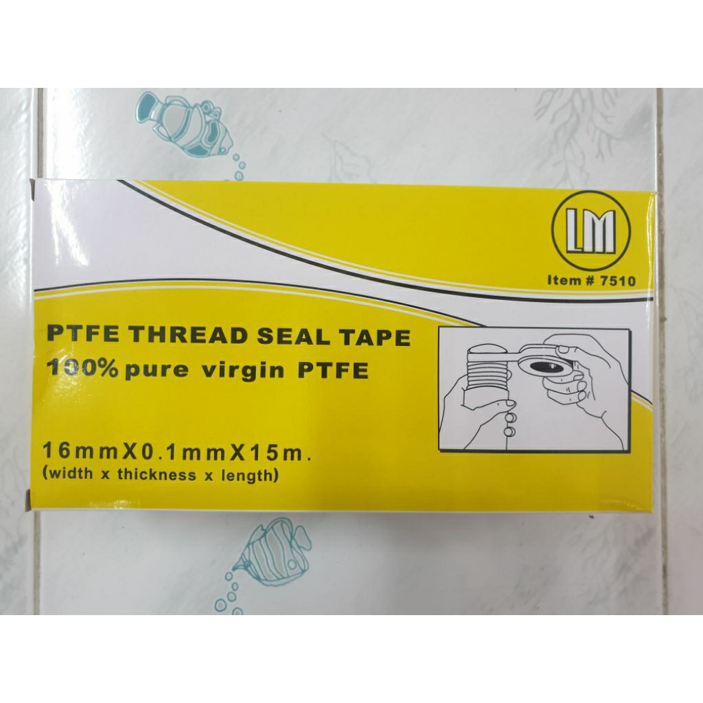 เทปพันเกลียว 15เมตร LM ท่อประปา เนื้อหนา อย่างดี  (ขายยกกล่อง = 20 ม้วน)