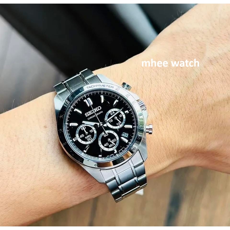 Seiko Chronograph JDM Black Dial Japan SET SBTR013