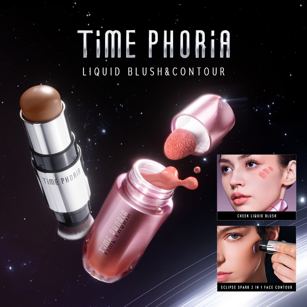 Time Phoria Eclipse Spark 2 in 1 Face Contour | Pandora Cheek Liquid Blush บลัชออน คอนทัวร์