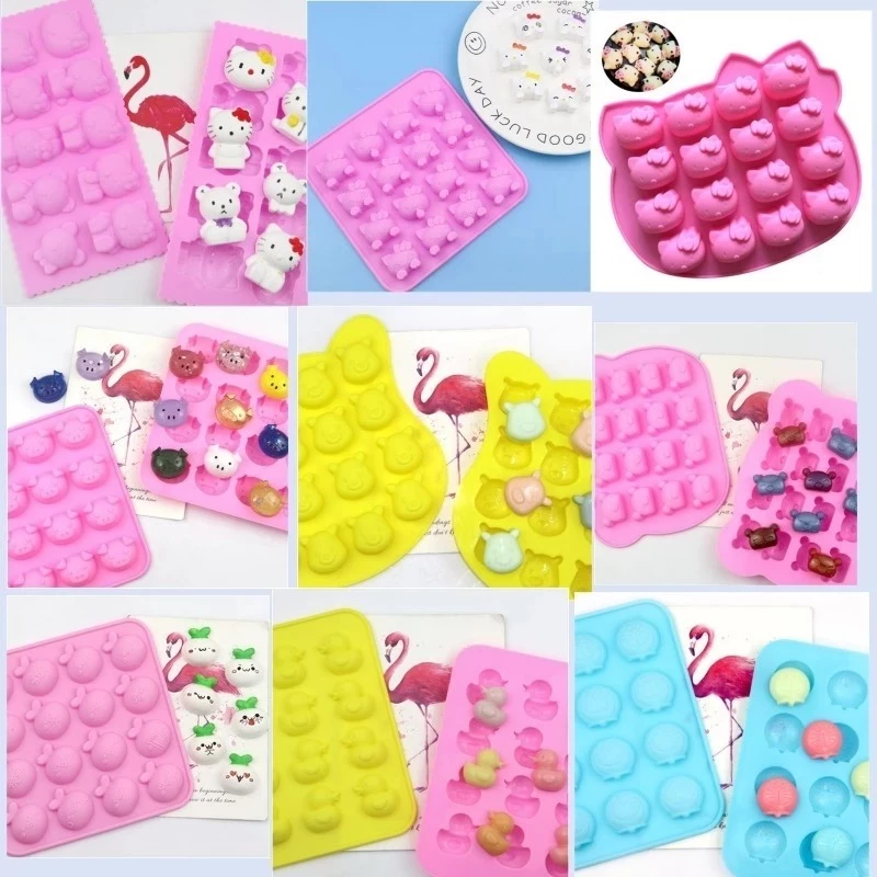 😊Cutenery😊แม่พิมพ์ซิลิโคน รูปเป็ดน่ารัก DIY สําหรับทําช็อคโกแลต น้ําแข็ง บิสกิต ลูกอม พิมพ์วุ้น พิมสบู่ แม่พิมพ์วุ้น