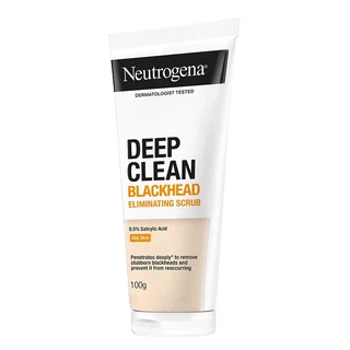 นูโทรจีน่า ดีพ คลีน แบลคเฮด อีลิมิเนทติ้ง เดลี่ สครับ100 กรัม NEUTROGENA DEEP CLEAN BLACKHEAD ELIMANATING DAILY SCRUB 10