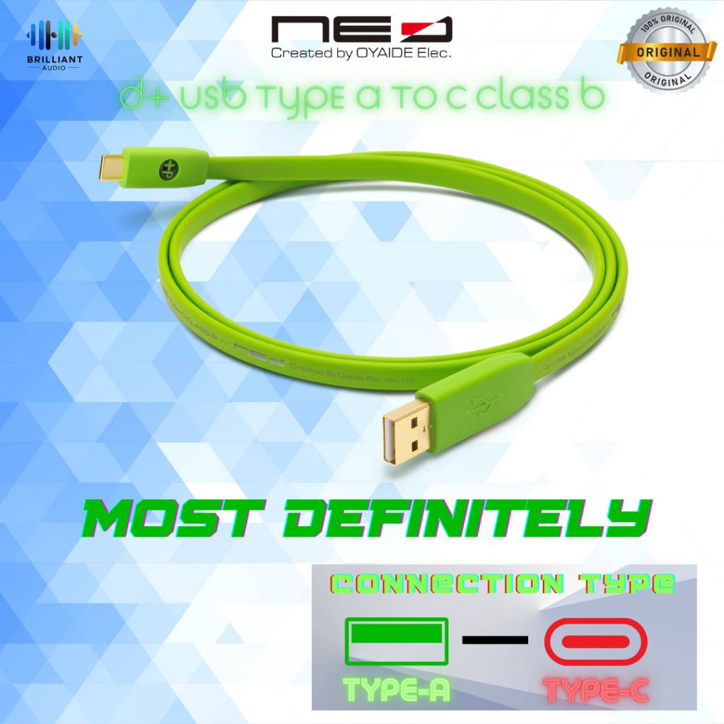 NEO™ (Created by OYAIDE Elec.) ｄ+ USB Type-A-to-C class B