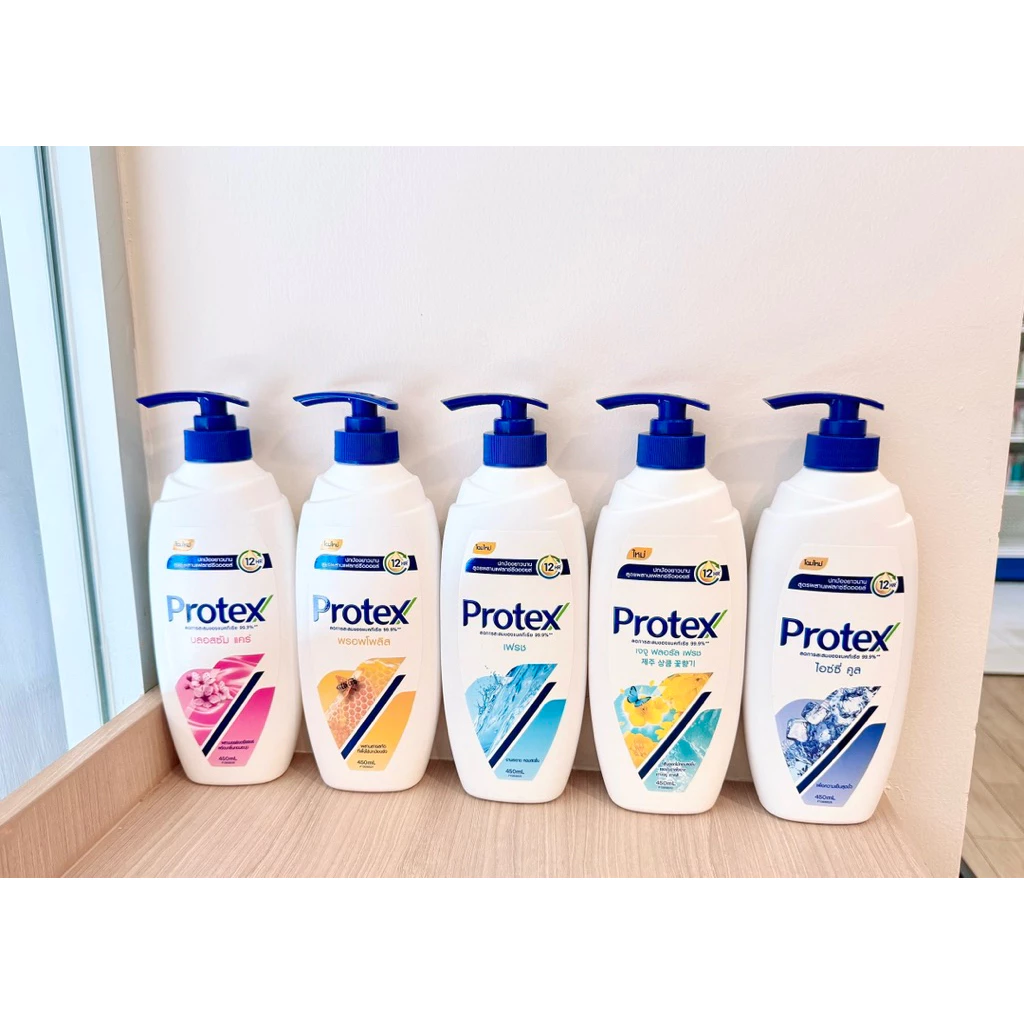 Protex ครีมอาบน้ำโพรเทคส อาบสะอาดปกป้องกลิ่นกาย หอมสดชื่นขนาด450ml มี10กลิ่น