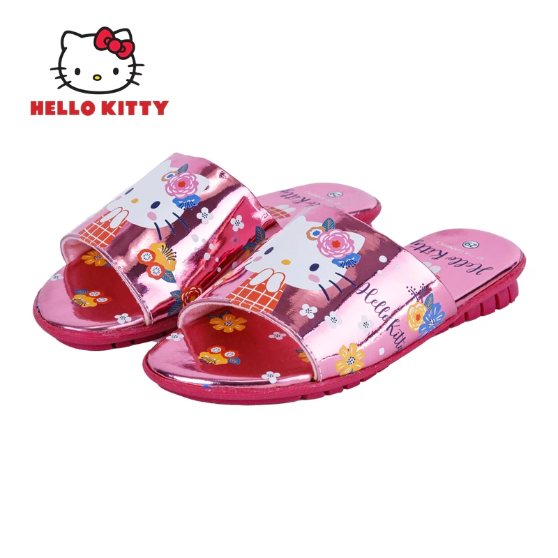 Hello Kitty รองเท้าแตะคิตตี้แบบสวมลายน่ารัก น้ำหนักเบา(ไม่เสริมส้น) รองเท้าน่ารัก รุ่นKTL-569