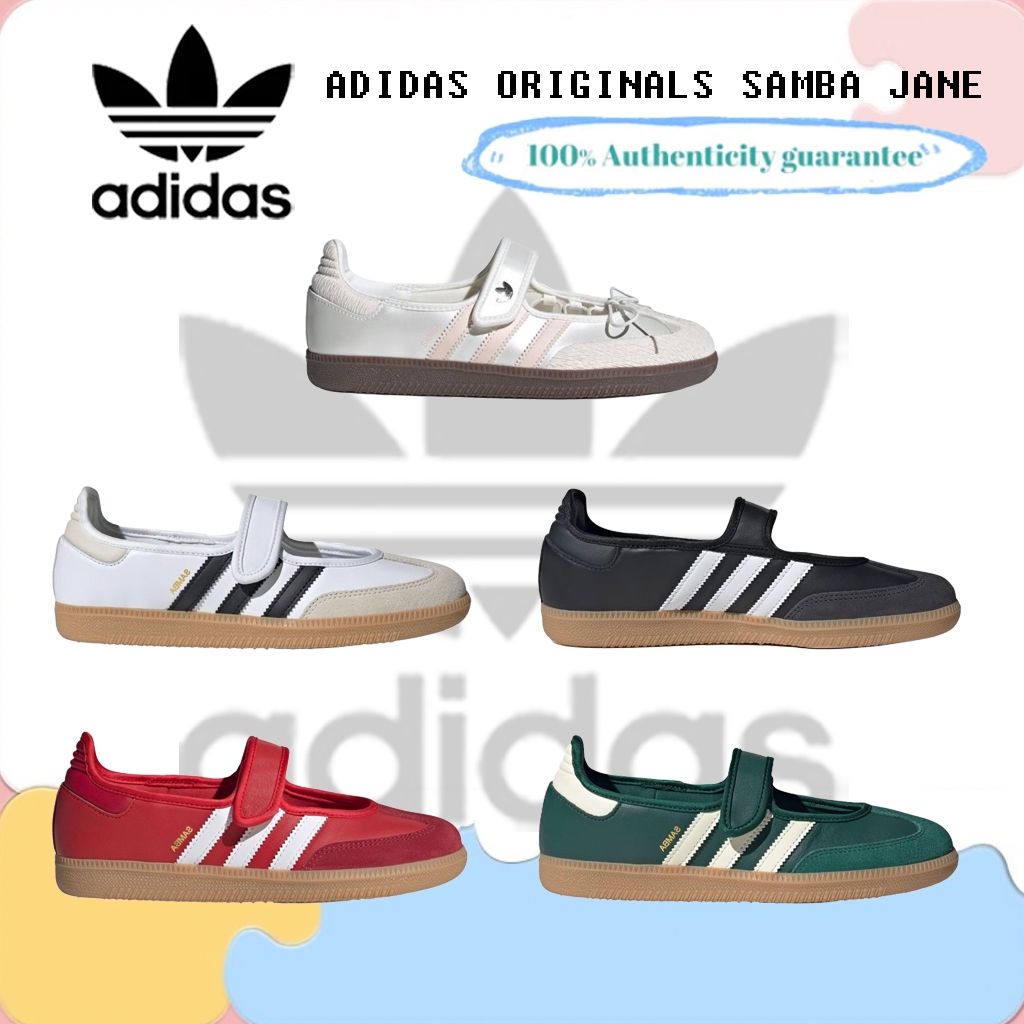 ของแท้ 💯 🎉adidas originals Samba Jane JR4482/JR1402/JQ6445/JQ6446/JR7340รองเท้าแตะ รองเท้า