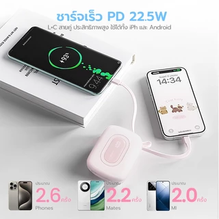 [China CCC]UNEED POWERBANK Mini 10000mAh Fast Charge PD22.5W พาวเวอร์แบงค์ พกพา เล็ก พาวเวอแบงค์ 2