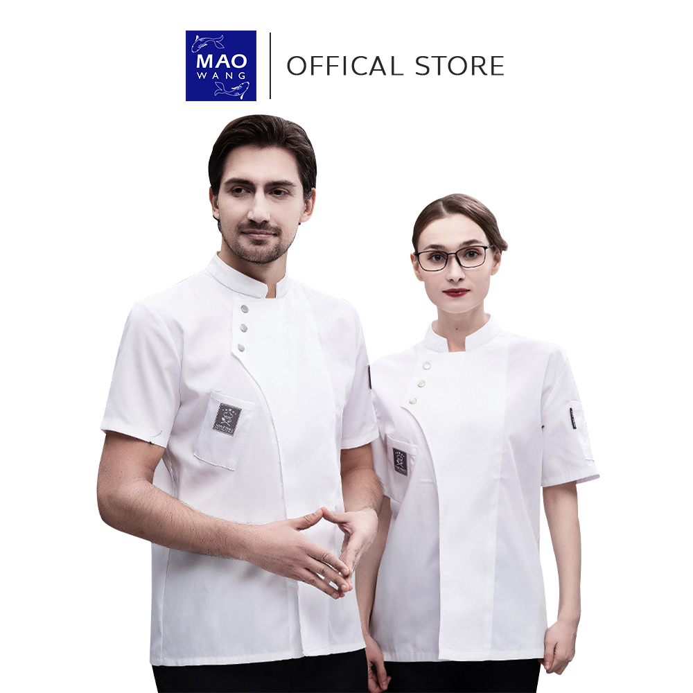 เสื้อเชฟ ชุดเชฟ  เสื้อเชฟโรงแรม ชุดเชฟทำอาหาร หลายขนาด ชาย หญิง ใช้ได้หมด ระบายอากาศได้ดี