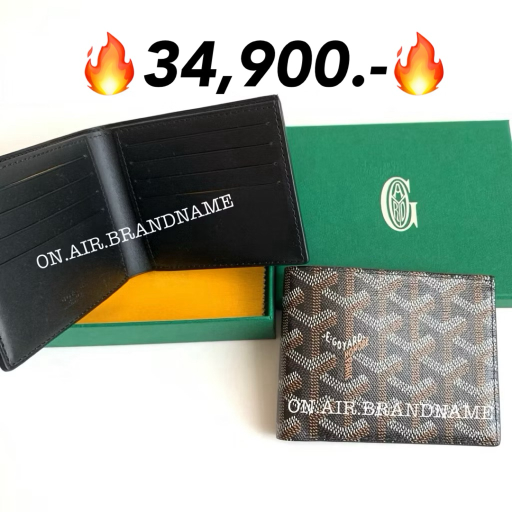 New goyard victoire wallet กระเป๋าสตางค์ สีดำ ขายดีตลอดกาล