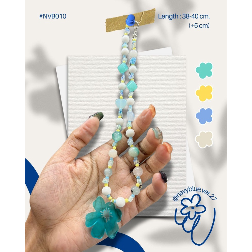 สร้อยคอ #NVB10 ✨🌊🌼🩵💙💛🤍✨✨✨