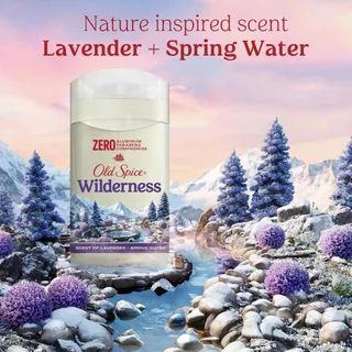 *ของแท้นำเข้าจากUSA* Old Spice โรลออน กลิ่น Wilderness กลิ่นลาเวนเดอร์ ผสมดอกไม้ป่า หอมหวานดอกไม้ นุ่มนวล