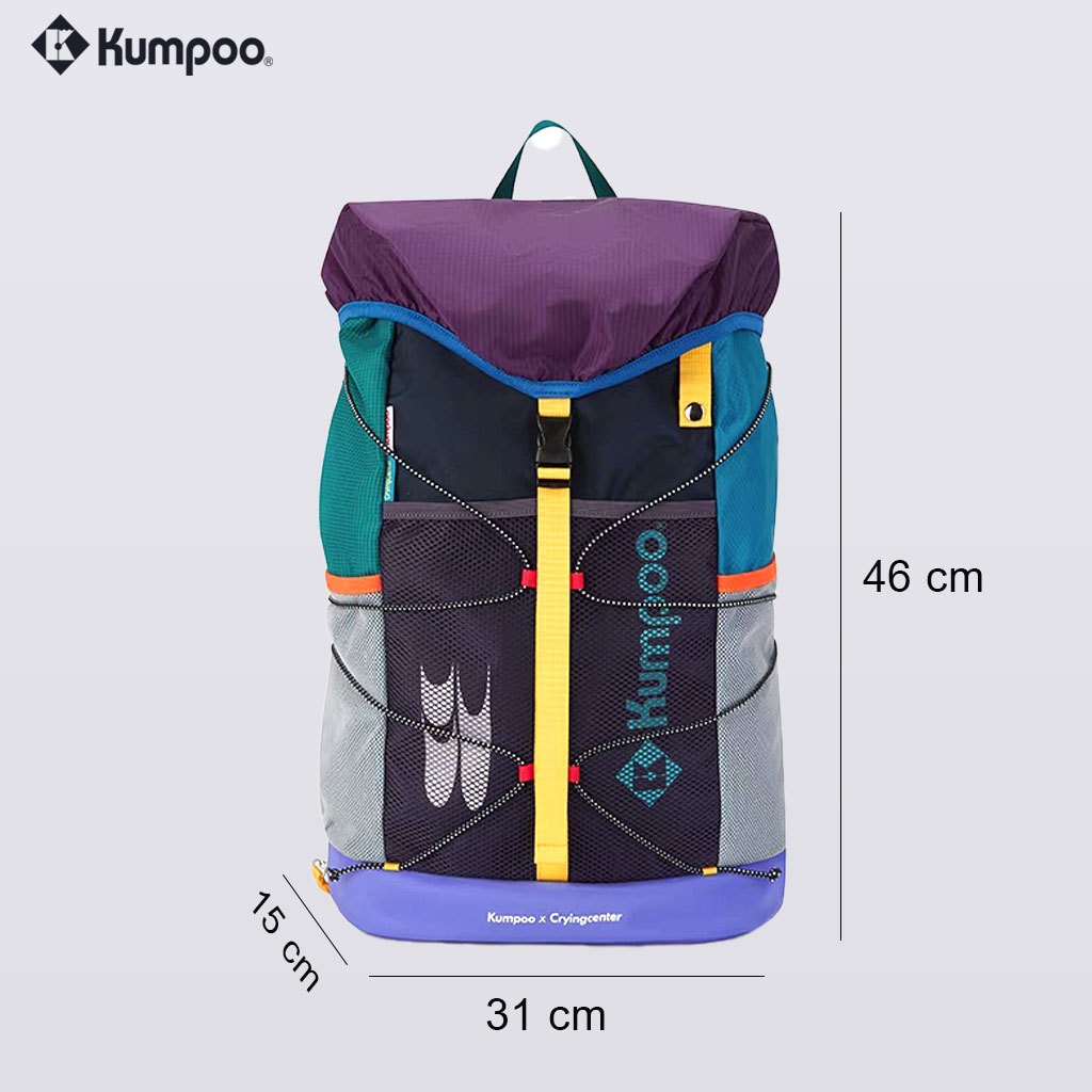 กระเป๋าเป้ สะพายหลัง Kumpoo x Crying Center  รุ่น KB-526.CCC (Limited) ส่งจากไทย รูปที่ 4
