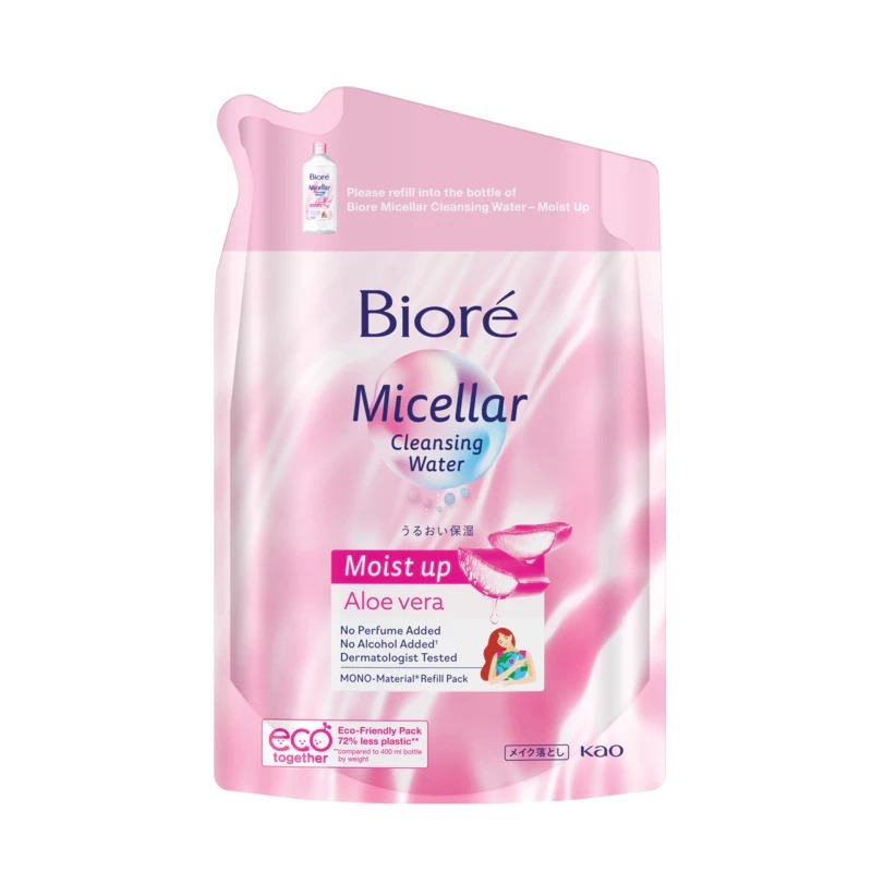 Biore Cleansing Water Soften up Refill บิโอเร คลีนซิ่ง วอเตอร์ ซอฟเท่น อัพ 330ml เช็ดเครื่องสำอาง [ร