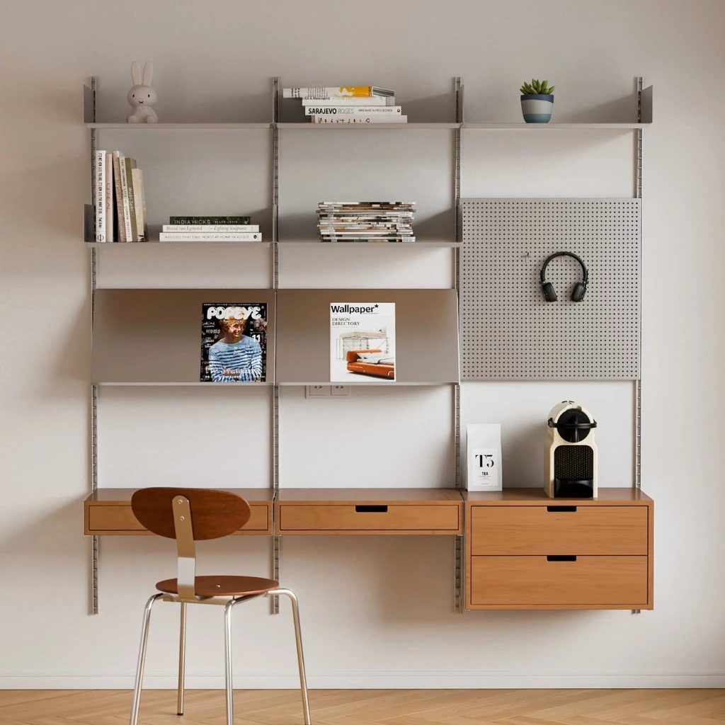 BOLD WALL DESK ชั้นแขวนติดผนัง โต๊ะทำงานพร้อมชั้นวางและลิ้นชัก