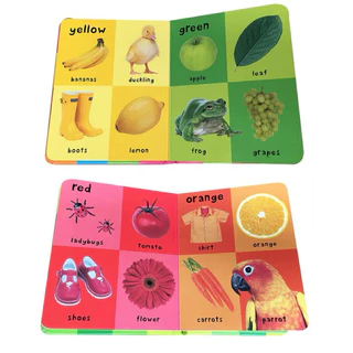 หนังสือเด็ก 100 First word board book หนังสือภาษาอังกฤษเด็กเล็ก เริ่มต้นฝึกอ่าน vocaburaly first skills(03007032)