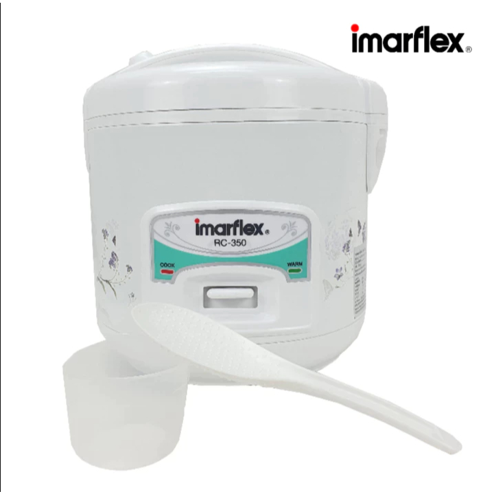 IMARFLEX หม้อหุงข้าวอุ่นทิพย์ อลูมิเนียม แบบเคลือบ 1 ลิตร RC-350 Non-Stick