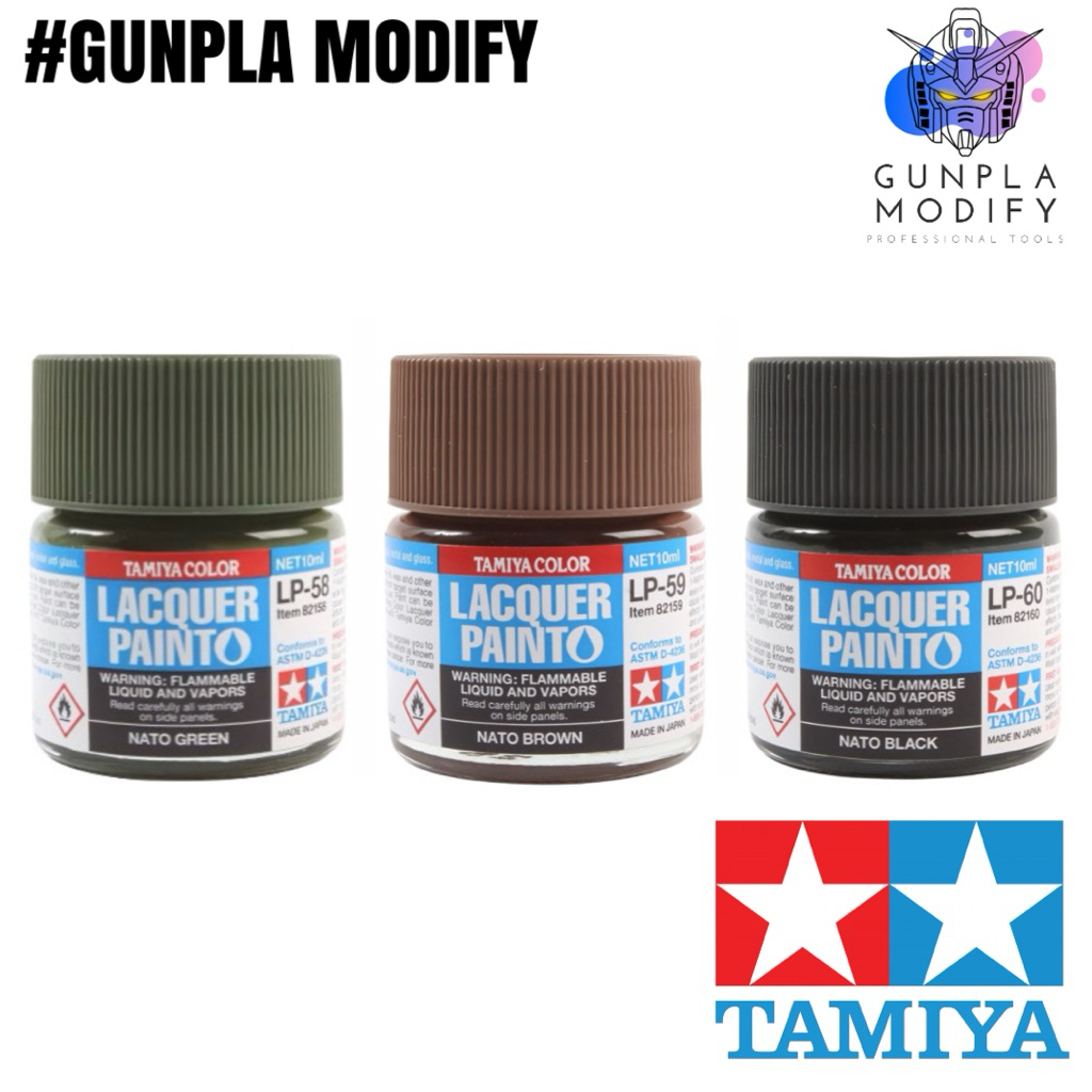 TAMIYA LP58 LP59 LP60 NATO สีสูตรแลคเกอร์ Lacquer 10 ml