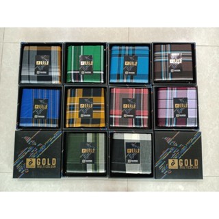 ผ้าโสร่งผู้ชายตรามะม่วง Manggan GOLD ลายใหม่เนื้อดี ซับน้ำ