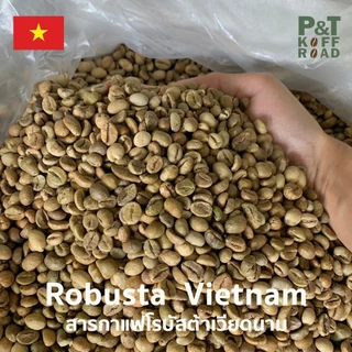 [พร้อมส่ง] สารกาแฟ Robusta Vietnam SC16 . โรบัสต้า เวียดนาม Green Bean รวม บรรจุ 500g - 1 kg. P&T KoffRoad