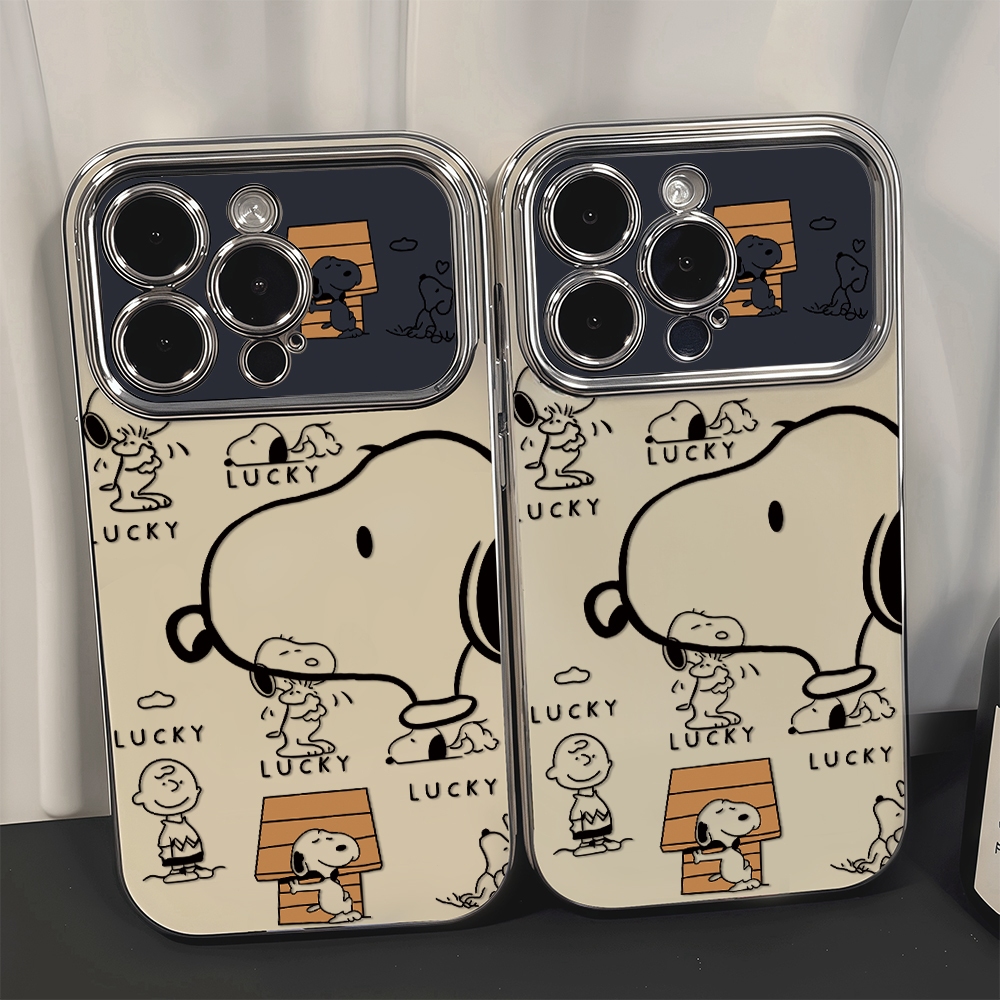 เคสโทรศัพท์มือถือ แบบนิ่ม ลายการ์ตูนลูกสุนั สําหรับ Apple iPhone 11 14 15 12 13 Pro Max X XR XS Max 15 14 Plus Case Cove - รูปที่ 3