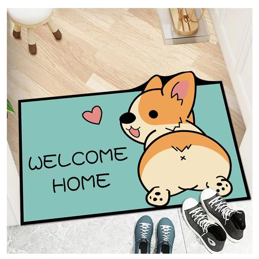 พรมเช็ดเท้า มีกันลื่น ลายการ์ตูนน่ารัก ในห้องครัวและห้องน้ำ นุ่มสบาย ขนาด 40*60cm - รูปที่ 5